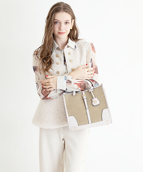 スエードJuliangle【ジュリアングル】トートバッグ／Mサイズ