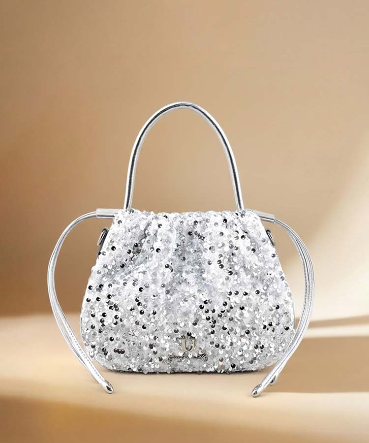 Paillette【パイエット】ベルベットドロストバッグ