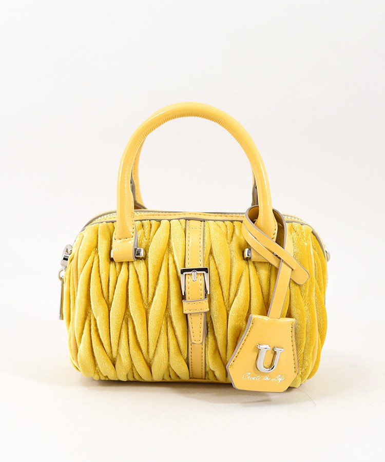 Mou Julia Petit【ムー ジュリア プティ】ベルベットボストンバッグ