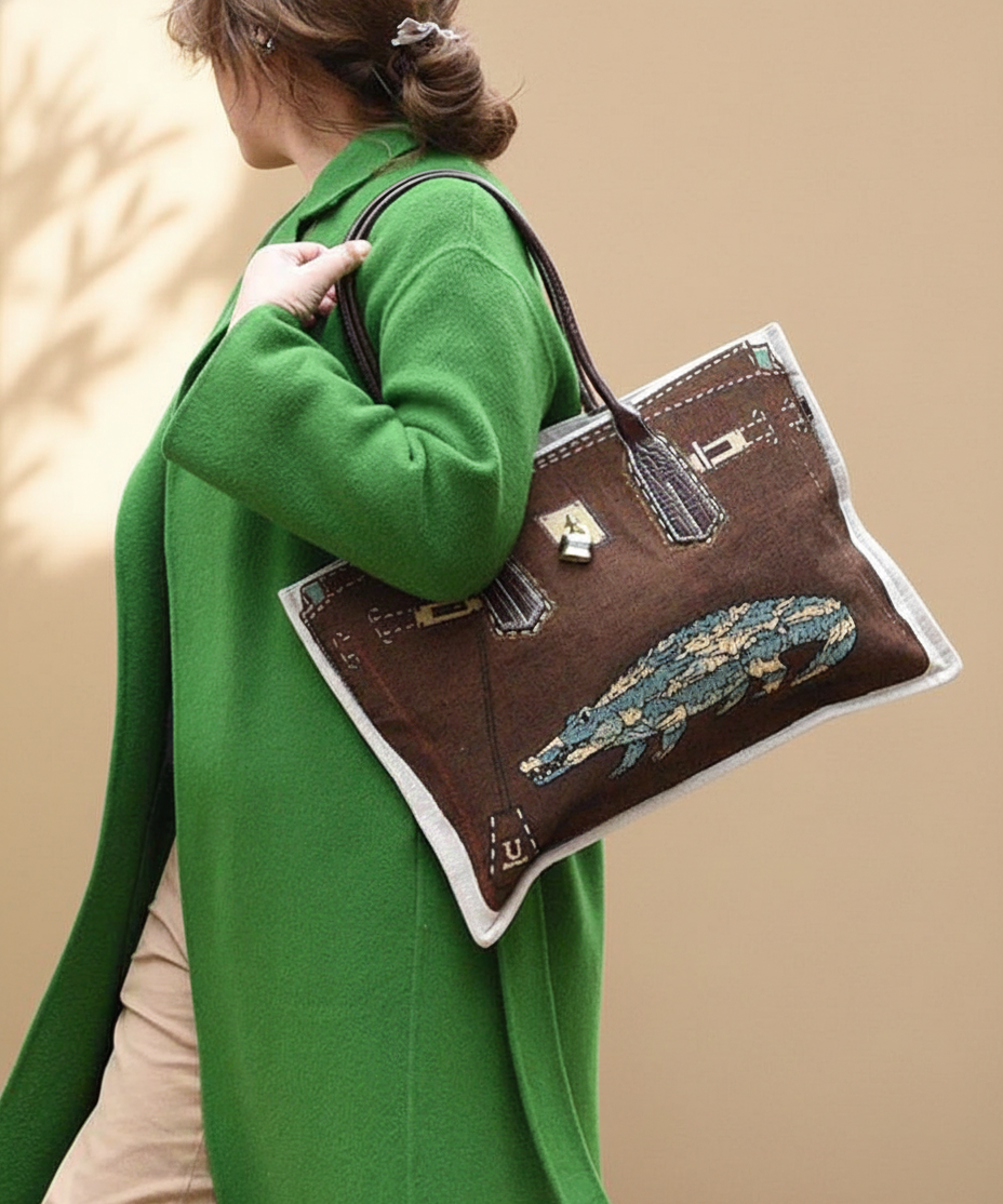 WANIMY【ワニミー】だまし絵ジャガードトート