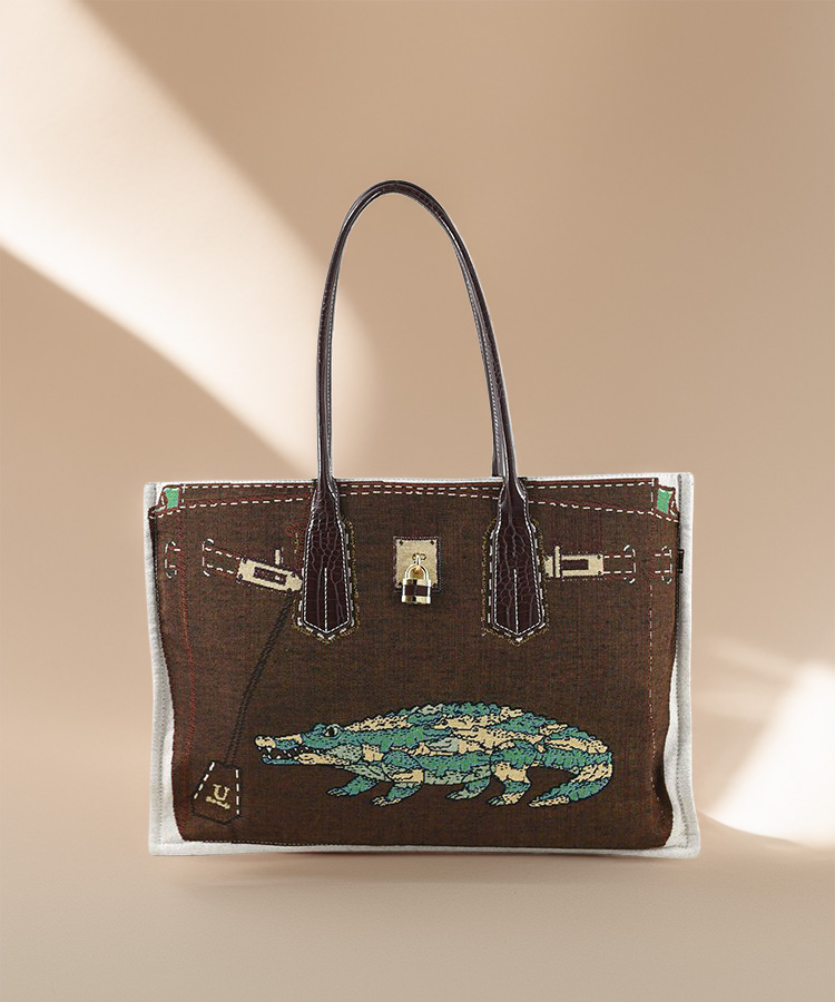 WANIMY【ワニミー】だまし絵ジャガードトート