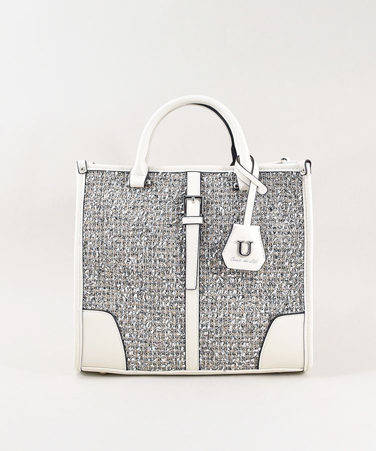 ツイードJuliangle【ジュリアングル】トートバッグ／Mサイズ