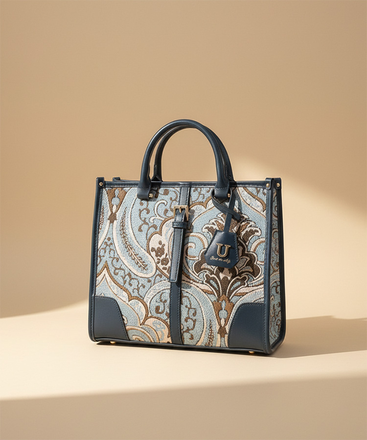 Juliangle【ジュリアングル】ペイズリートートバッグ／Mサイズ