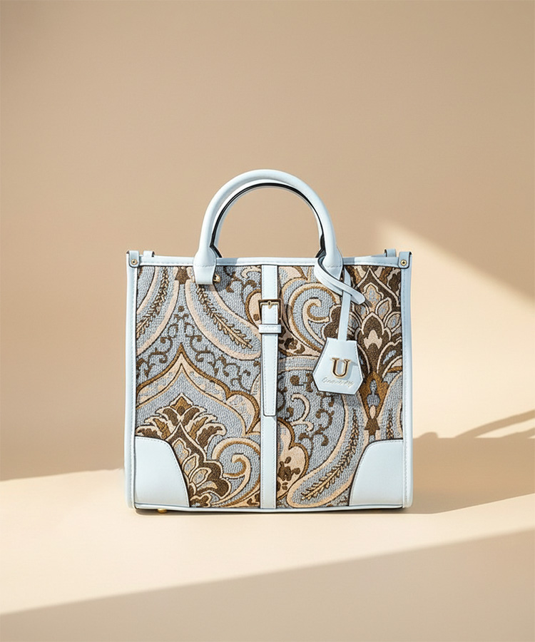 Juliangle【ジュリアングル】ペイズリートートバッグ／Mサイズ