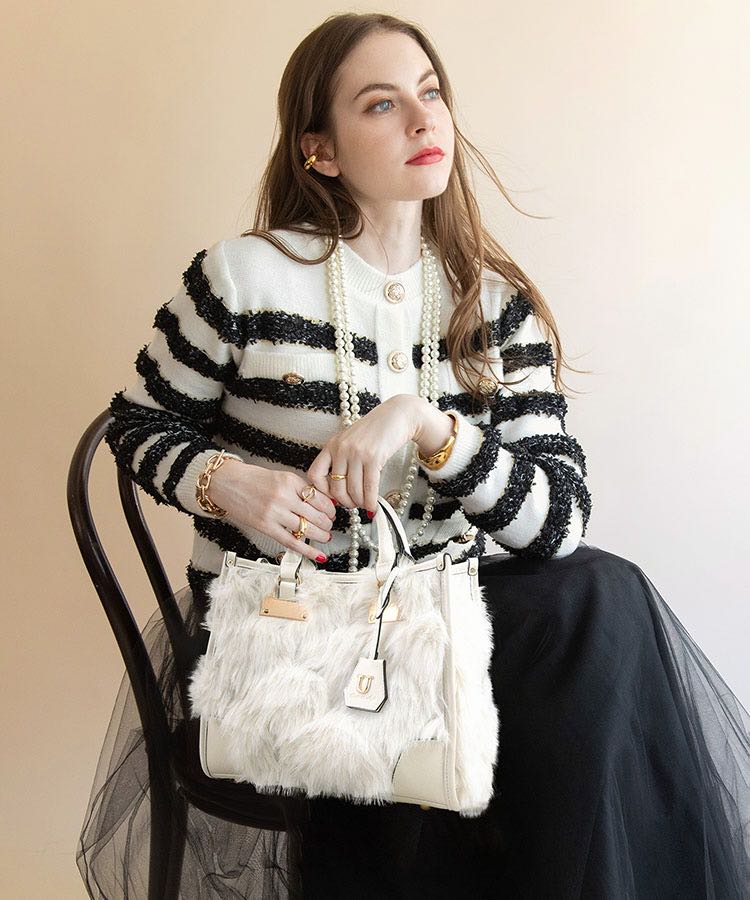 ファーParisien【パリジャン】トートバッグ／Mサイズ