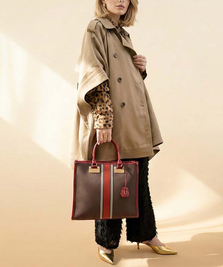 ラインスエードParisien【パリジャン】トートバッグ／Lサイズ