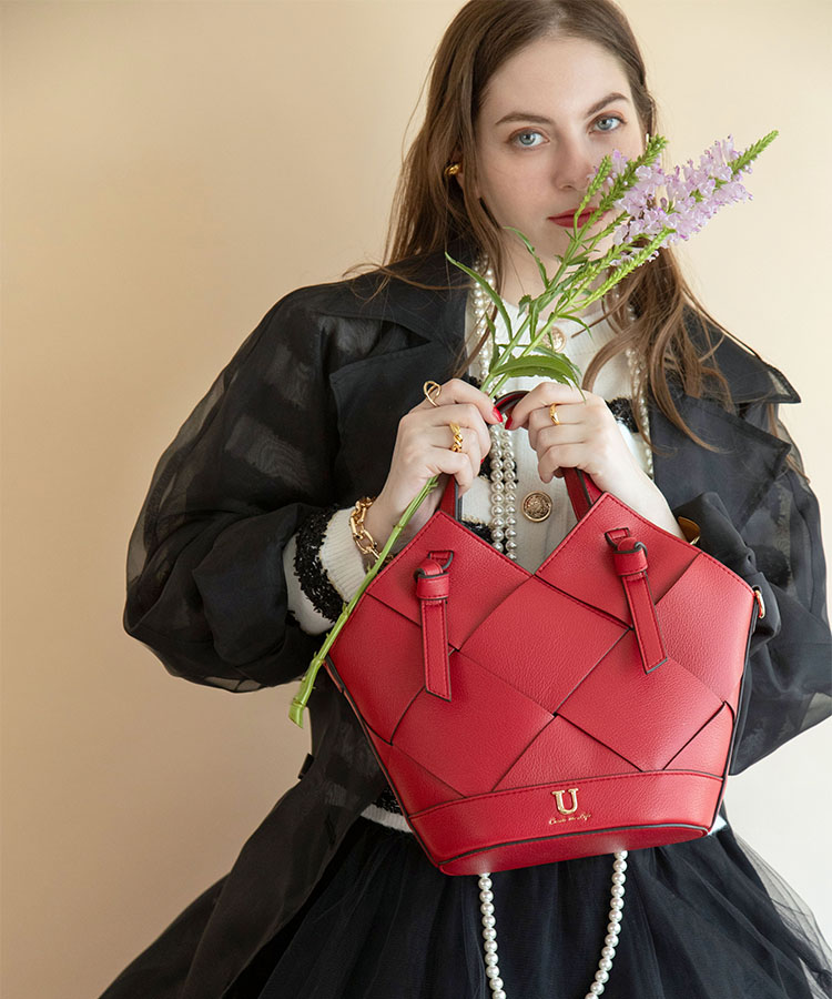 Lier tisser【リエール ティッセ】メッシュトートバッグ／ショルダー付き