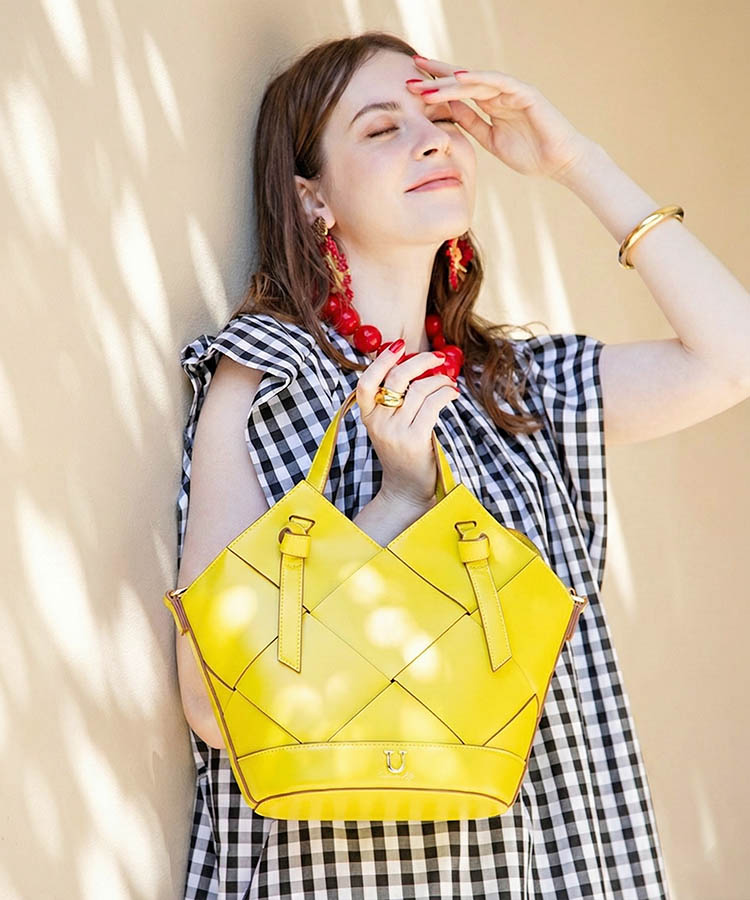 Lier tisser【リエール ティッセ】メッシュトートバッグ／ショルダー付き