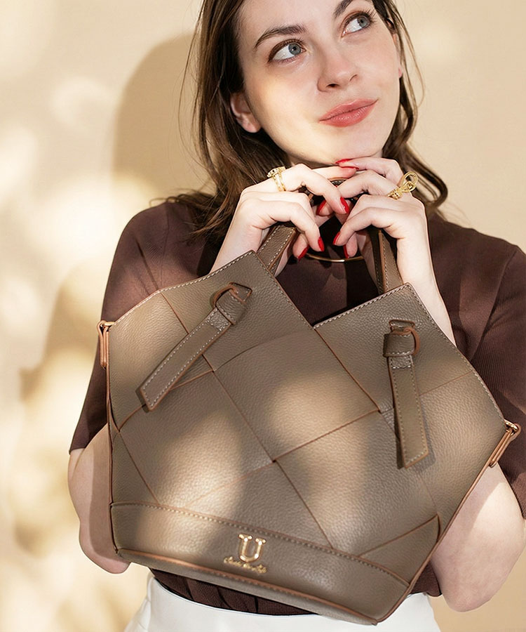 Lier tisser【リエール ティッセ】メッシュトートバッグ／ショルダー付き