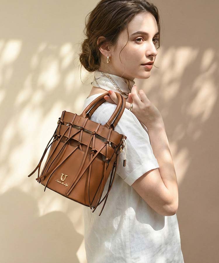 Tresse【トレセ】バスケットバッグ/ ショルダー付き